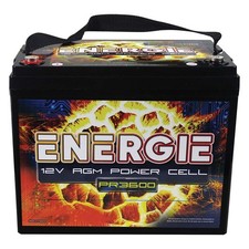 Energie 3600W 12V Power Cell Car Audio Battery 75Ah Group 24 Left Terminal High picture