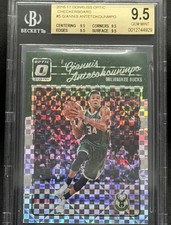 2016-17 Panini Donruss Optic - Giannis Antetokounmpo #5 Checkerboard BGS 9.5 picture