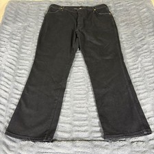 Wrangler Cowboy Cut 948BLK Black Stretch Denim Jeans Mens 42x30 Made in USA NWT picture