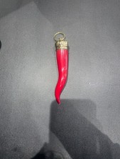 large italian horn keychain Italian Cornicello picture