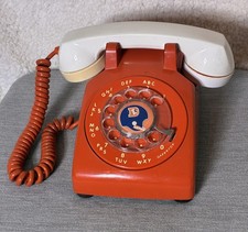 Rare Vintage Bell Telephone Rotary Dial with Denver Broncos Logo Circa 1977 picture