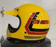 Vintage 1980’s Yamaha Snell TRI MOTO Yellow Dirtbike Motocross Helmet picture
