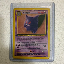 Pokémon TCG Gengar Fossil 20/62 Holo Rare Unlimited English 1999 80 HP picture