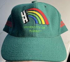 University Of Hawaii Snapback Hat Vintage UH Rainbow wool blend rare picture