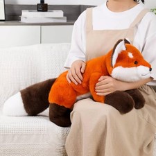 Cute Fox Plush Pillow, Kawaii Red Fox Animals, Cuddle Foxes Plush Pillow for ... picture