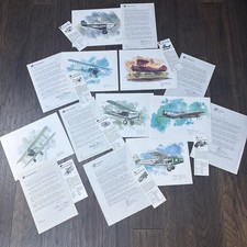 7 Vtg 1970s United Airlines Collector Lot Nixon Galloway Prints, Cards, Letters* picture