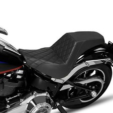 Rider Driver Passenger Seat Fit For Harley Softail Standard FXST 2018-2024 Black picture
