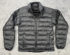 Marmot Jacket Mens Medium Black 800 Fill Down Puffer Hiking Winter Insulated picture