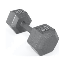 30lb Cast Iron Hex Dumbbell, Single picture