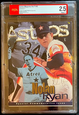 1996 Houston Astros Magazine Nolan Ryan Autograph Commemorative Program PSA 2.5 picture