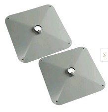 Tommy Docks TD-20093 Gray 14 in. Square 9 ga. Steel Muck Footpad. 2pk.  picture