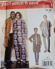 McCall's EASY Stitch & Save M9334 UNISEX Tunic, Pants, Open Front Jacket Sz S-L picture