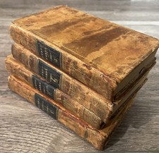 Antique 1824 The Works of Robert Burns Complete 4 Volume Set Leather WA Bartow picture
