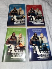 Lot of 4 TV Series The A-Team Paperbacks Nice 1980s Charles Heath Mr T-Murdock picture