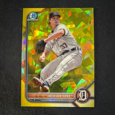 2022 Bowman Chrome Jackson Jobe Gold Refractor 40/50 Tigers picture