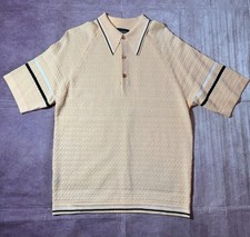 Vintage 60s 70s JC Penny Coordinated Sportswear Polo Shirt Men’s Sz Large Peach picture