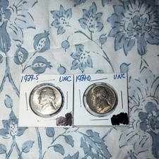 1939D and 1939S UNC Jefferson Nickel picture