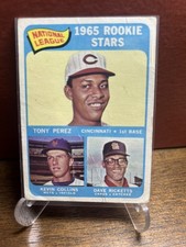 Topps 1965 Topps #581 N.L. Rookie Stars Tony Perez Collins Ricketts Card Creased picture