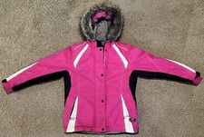 Choko Powder Jacket and Deluxe Bibs Girls Junior SZ 12 Pink snowmobile like NEW  picture