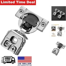 Soft Close Kitchen Cabinet Hinges 35mm Cup 105 Degree 10 Pack Adjustable picture