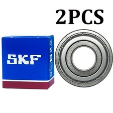 2Pcs SKF 6203‑2Z Deep Groove Ball Bearings 17x40x12mm Double Metal Shields picture