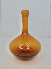 Vintage MCM Blenko 6630s Decanter In Honey 7.5” Base Only picture