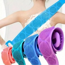 Silicone Body Back Scrubber Double Side Bathing Brush For Skin Deep Cleaning picture