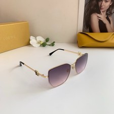 Loewe Vintage-Style Metal Square-Frame Sunglasses picture
