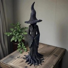 2026 Cracker Barrel Tree Witch Statue Halloween Decor Gift New in Box ~ 20cm picture