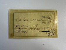 1837 Chiavari to Sestri Levante Stampless Folded Letter w/ Full Content picture