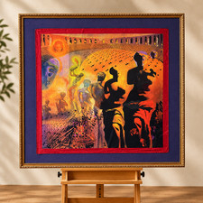 Vintage 1996 Salvador Dalí Museum “Hallucinogenic Toreador” Framed Scarf picture