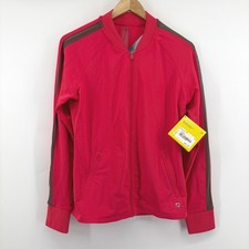 Fila NWT Performa Energy Illusion Track Jacket Womens Medium Red Mesh Zip picture