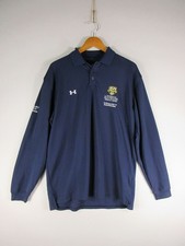 Under Armour Polo Mens Large Navy Long Sleeve University of Rochester Logo picture