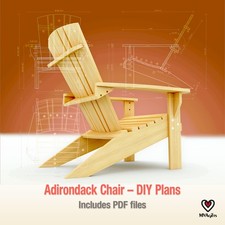 Complete pdf plans + Assembly Manual to make an Adirondack chair from scratch picture