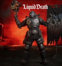 Liquid Death Gears of War E-Day Chainsaw Pose, Banner & Emblem XBOX picture