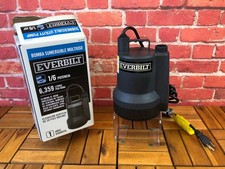 Brand-New In Open Box - EVERBILT 1/6 HP Plastic Submersible UTILITY PUMP Tested picture