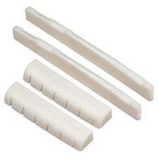 Blisstime 2 Sets 4pcs 6 String Acoustic Guitar Bone 43 mm x 8.8 mm, white picture