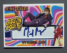 Mike Myers Signed Austin Powers 1/1 Cut Auto Trading Card JSA LOA picture