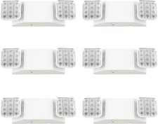 LED Emergency Light Commercial Adjustable 2 Head Battery Backup UL Listed 6 Pack picture