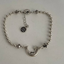 Solid 925 Sterling Silver Bracelet for Women | Vintage Handmade Simple Bangle picture