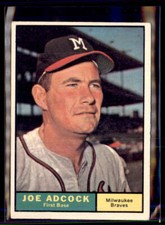 1961 Topps  Joe Adcock Milwaukee Braves #245  picture