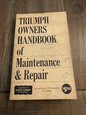 Triumph Owners Handbook of Maintenance & Repair TR Models to 1965 Floyd Clymer picture