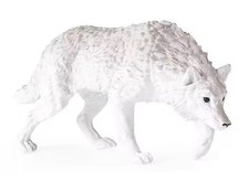 White Wolf Toy Action Figure Small Animal Figurine Doll Gift for Kids picture
