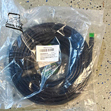 GEARit Cat6 RJ45 Ethernet Patch Cable 100ft Black Outdoor Waterproof UV Gold picture