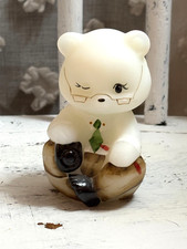 Fenton Limited Collectors Showcase Teacher Bear- Hand Painted and Signed. picture