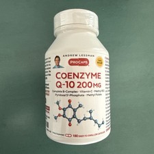 ANDREW LESSMAN Coenzyme Q-10 200mg 180 Capsules Exp 2027 Sealed picture
