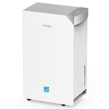 74 Pint Dehumidifier 4500 Sq Ft Basement Smart Drain AEOCKY LEO-Lite, Open Box picture