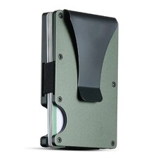 The Ridge Style Titanium Wallet with RFID Blocking Card Slots, Money Clip Usa picture