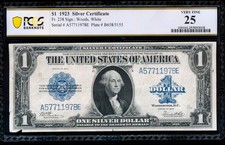 AC Fr 238 1923 $1 Silver Certificate PCGS 25 comment picture