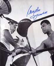 Angelo Dundee (d.) showing Muhammad Ali signed 8x10 photo INPERSON w/COA (ver.2) picture